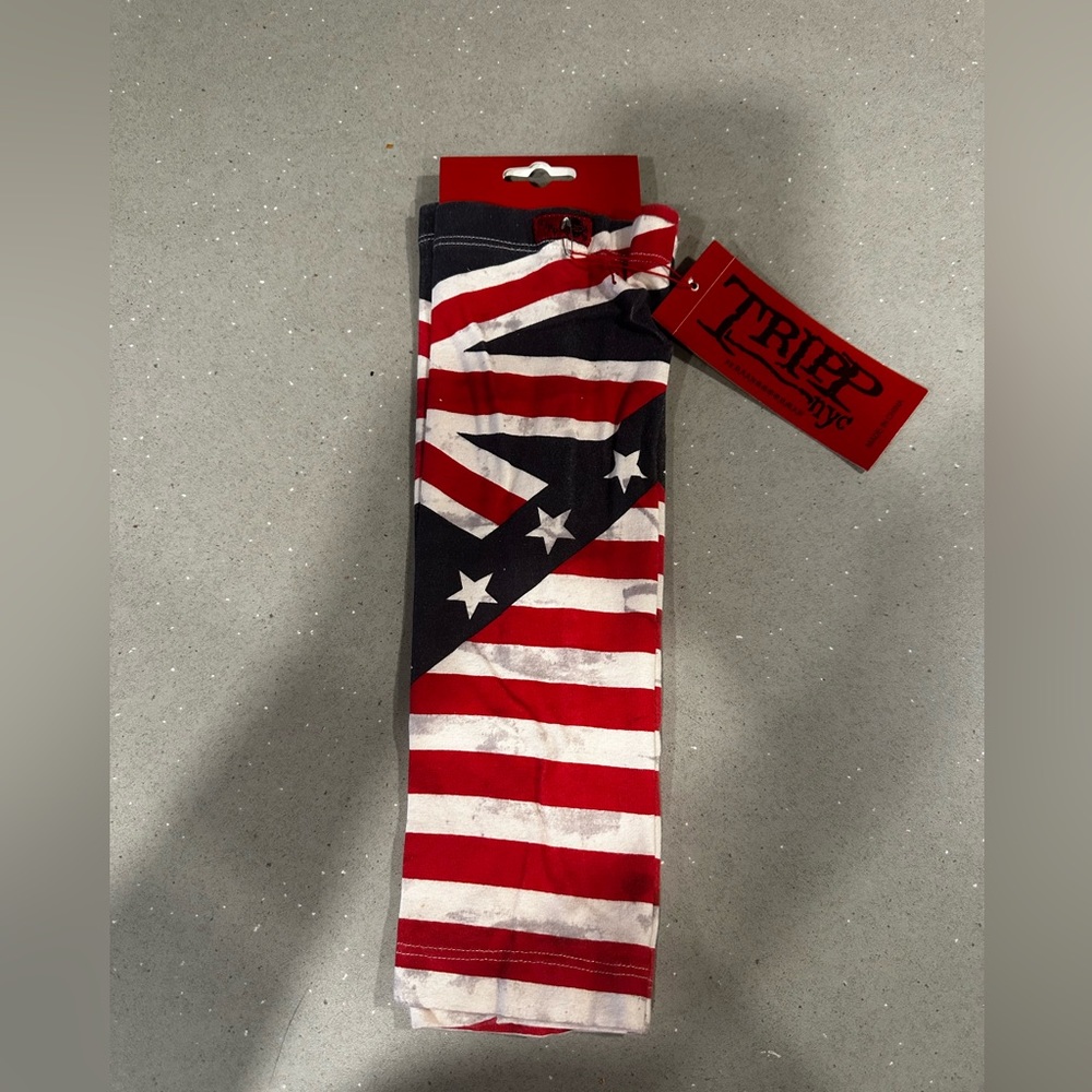 NEW WITH TAGS Tripp NYC Flag Print Arm Warmers